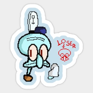 Squidward Pixel Sticker